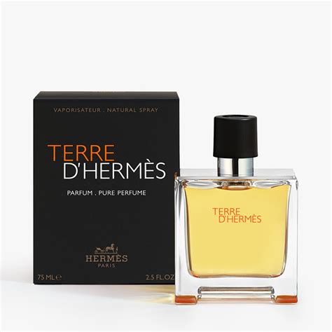 terre d hermes parfum pure perfume natural spray 75ml|terre d'hermes pure perfume review.